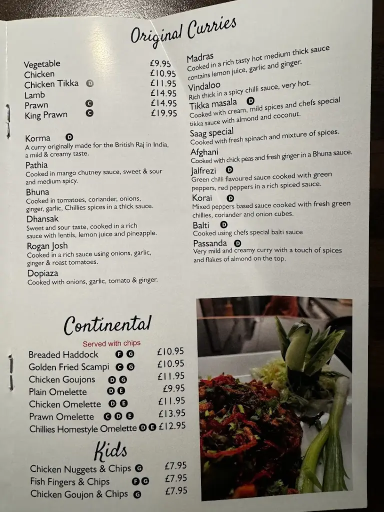Menu_Chillies of Carnoustie_Carnoustie_image_2