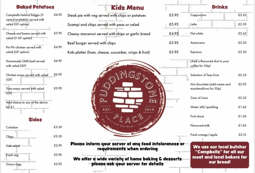 Menu_Puddingstone Place_Callander_imagen_2