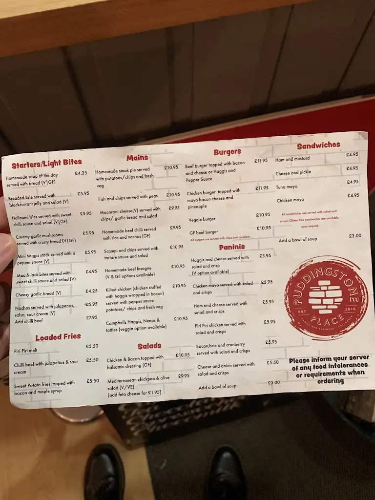 Menu_Puddingstone Place_Callander_imagen_4