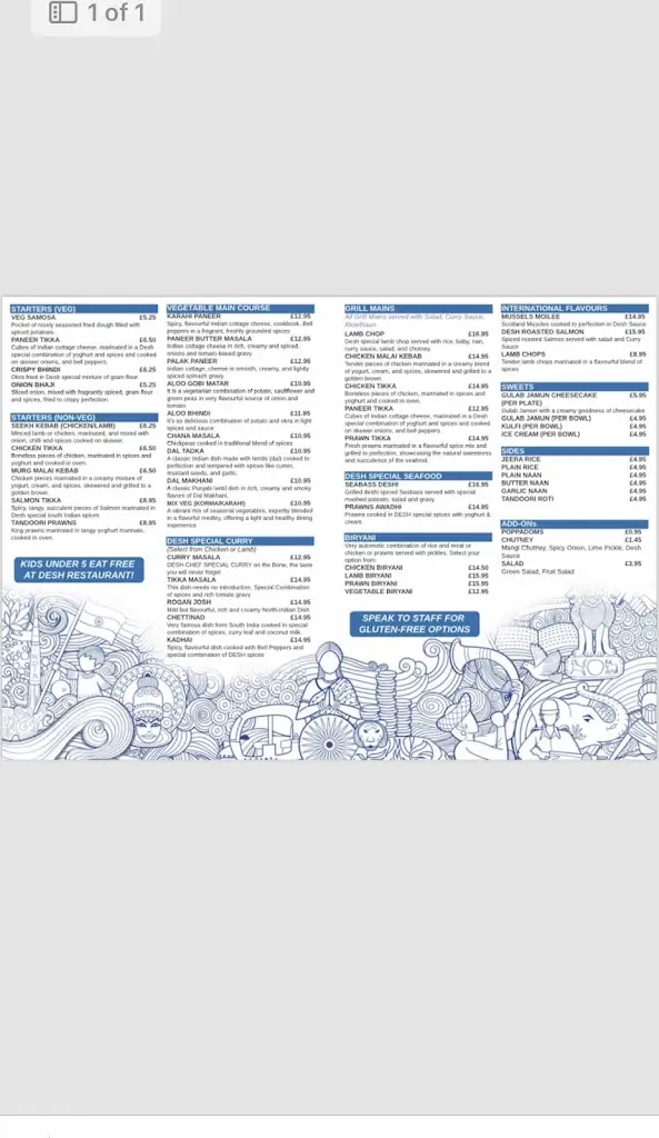 Menu_Desh Restaurant_Callander_immagine_2