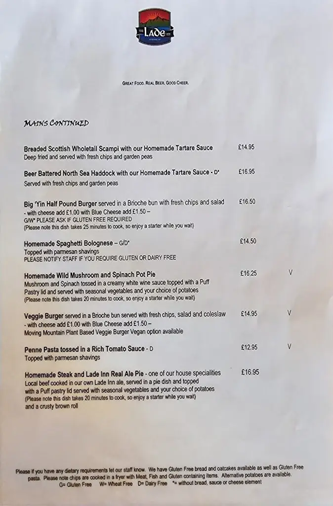 Menu_The Lade Inn_Callander_image_2