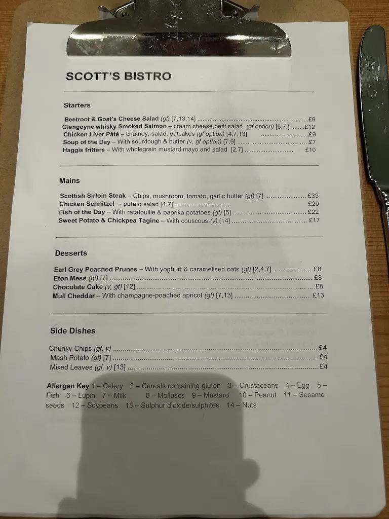 Menu_Scott's Bistro_Callander_image_1