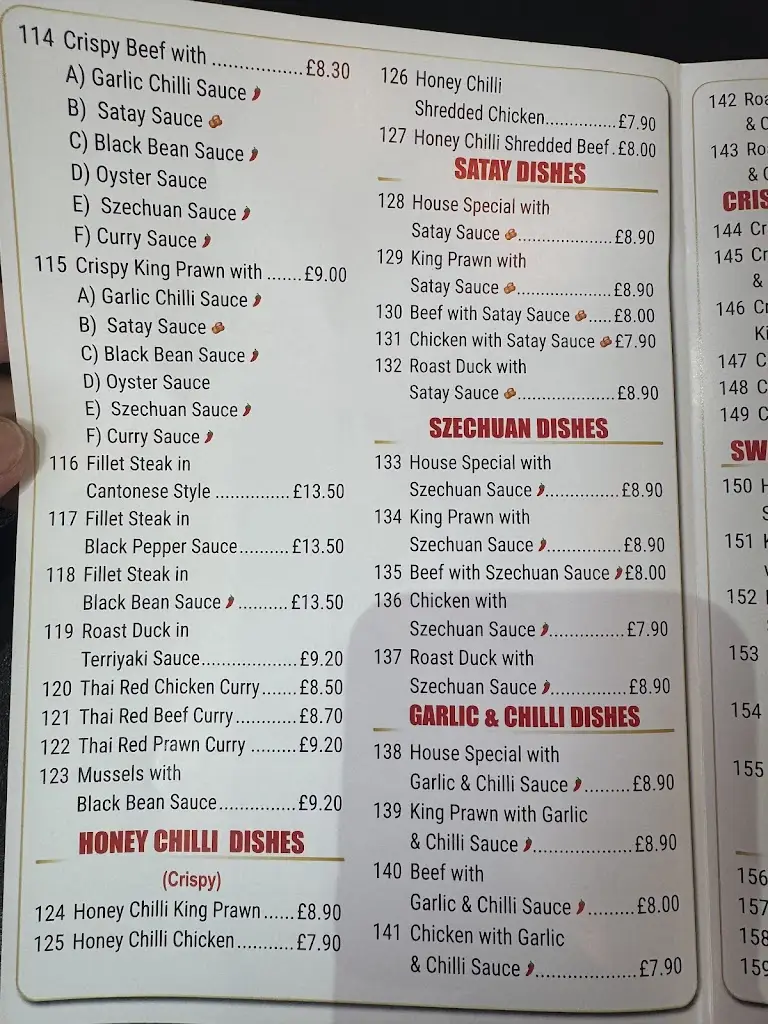 Menu_Chinese Village Restaurant, Callander_Callander_image_1