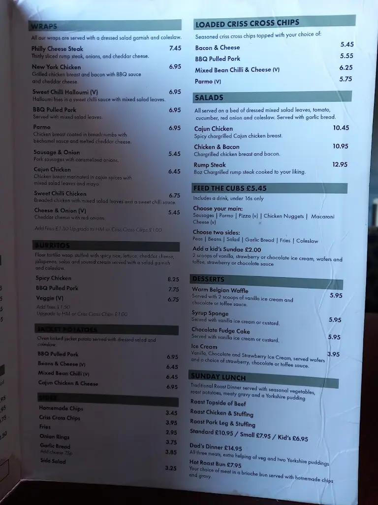 Menu_The Lion Sports Bar & Grill_Billingham_image_4