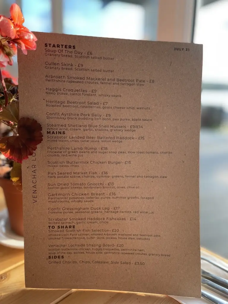 Menu_Venachar Lochside Restaurant, Sauna & Weddings_Callander_image_4