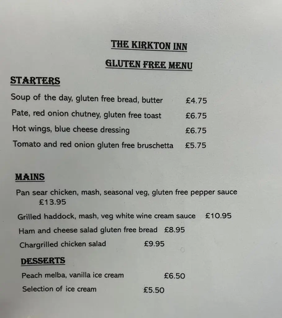 Menu_The Kirkton Inn - Carluke_Carluke_image_1