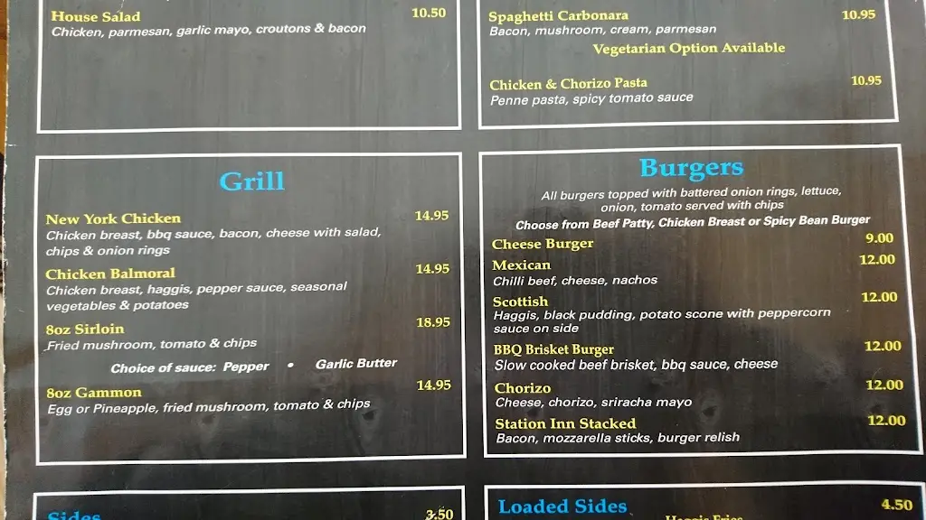 Menu_The Station Inn_Carluke_image_2