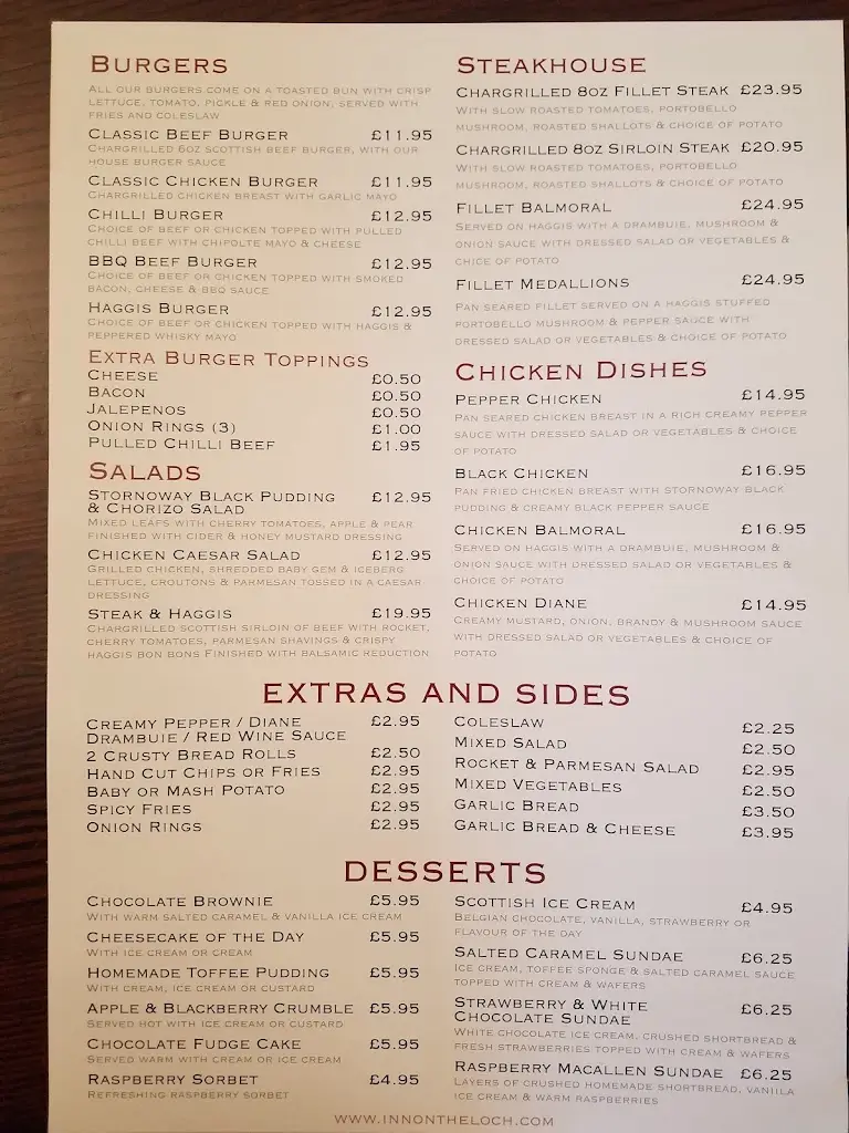 Menu_Inn on the Loch_Carnwath_image_1