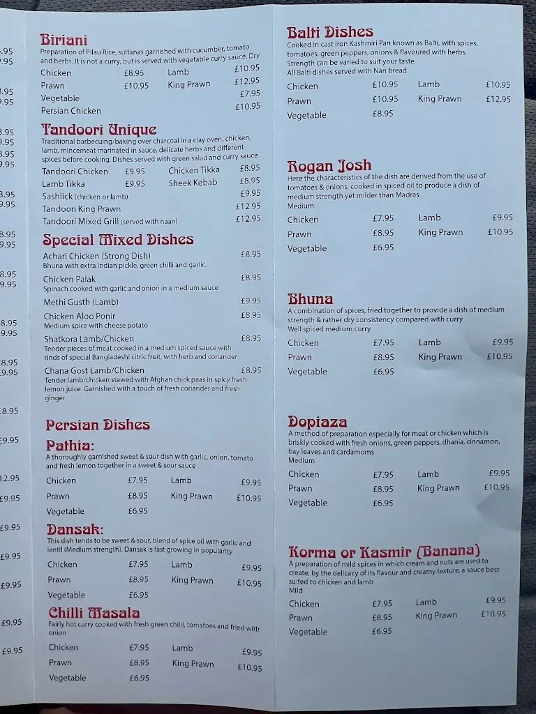 Menu_Bangladesh Tandoori_Campbeltown_image_2