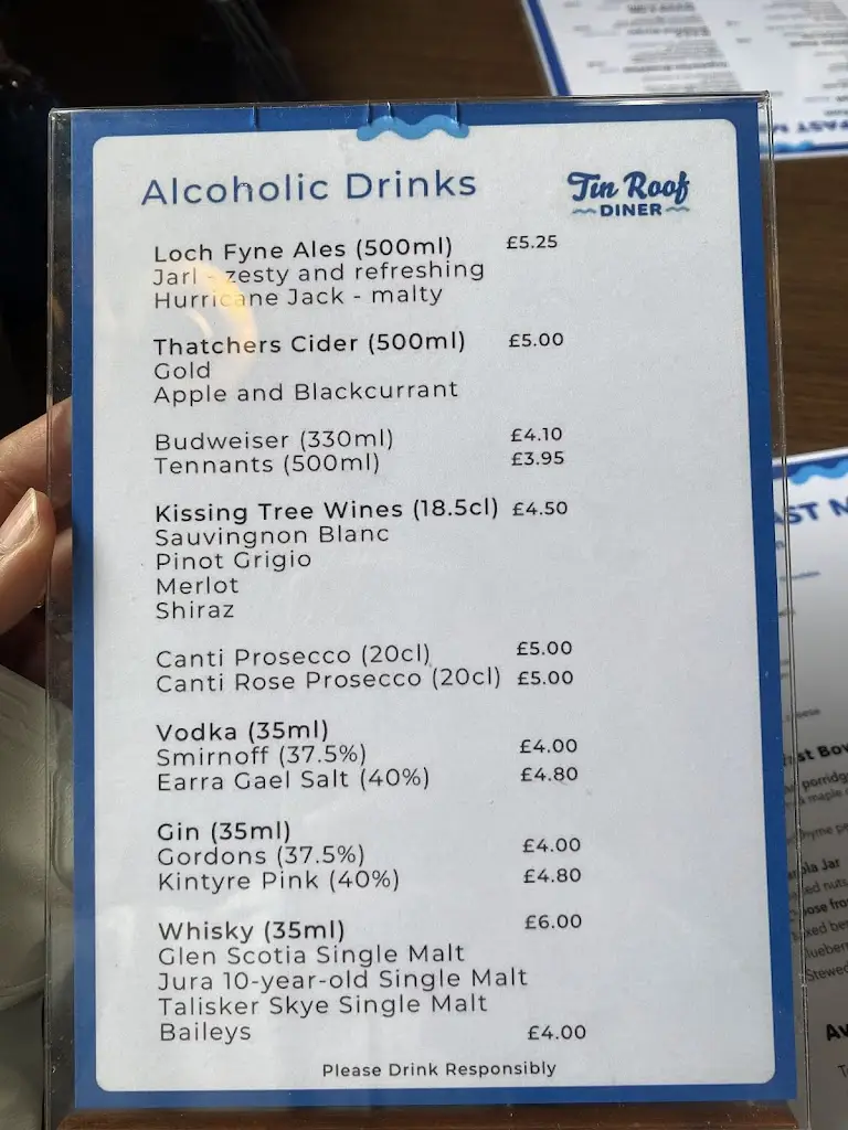 Menu_Tin Roof diner_Campbeltown_image_2