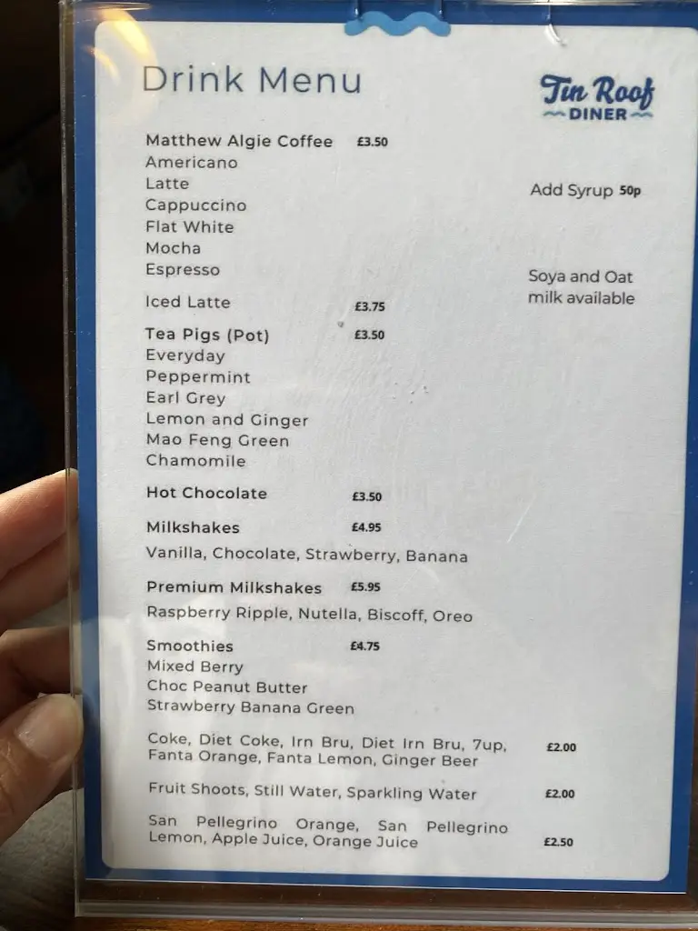 Menu_Tin Roof diner_Campbeltown_image_3