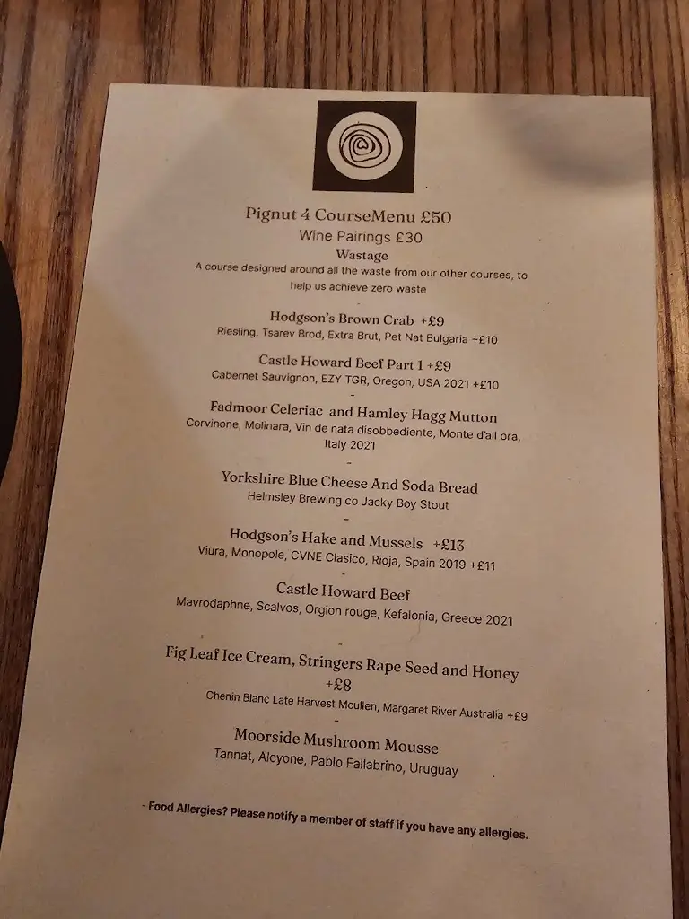 Menu_Pignut & The Hare_Bilsdale_image_3