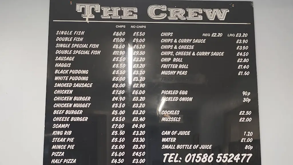 Menu_The Crew Fish & Chips_Campbeltown_image_1