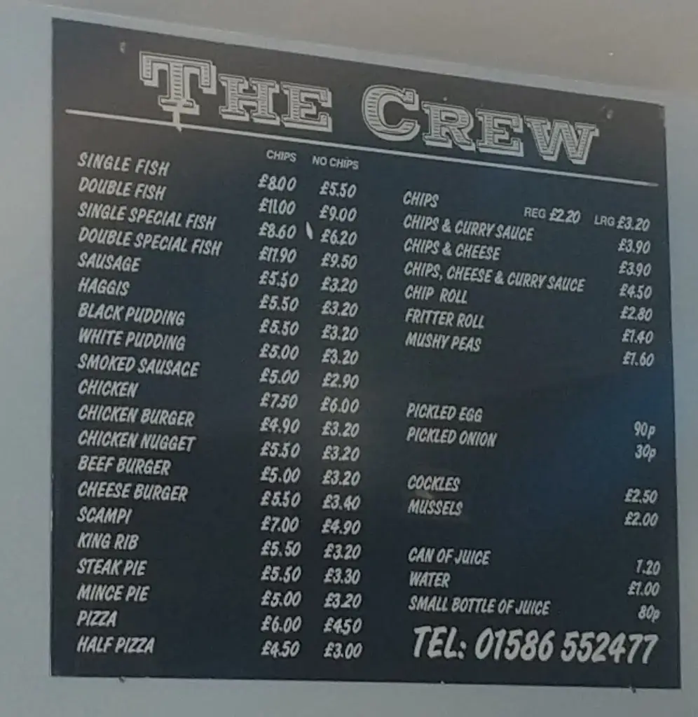 Menu_The Crew Fish & Chips_Campbeltown_image_3