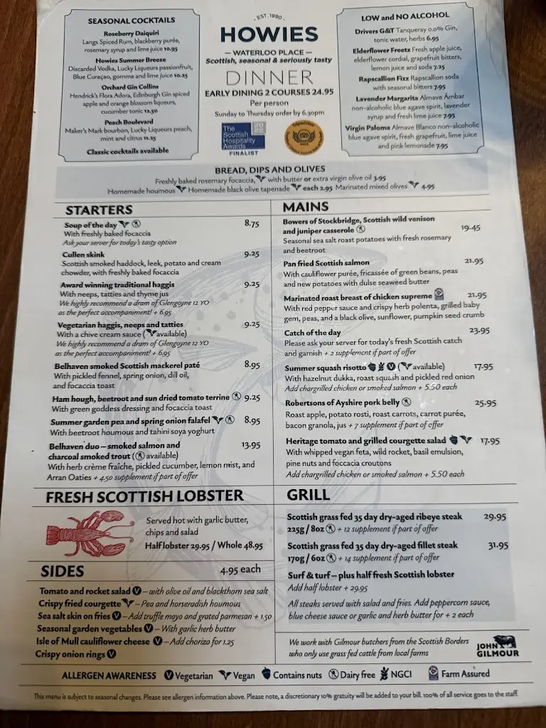 Menu_Howies Waterloo Place_City of Edinburgh_image_4