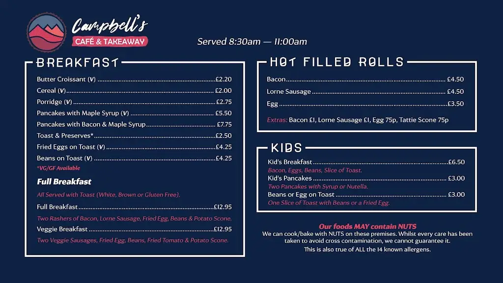 Menu_Campbell's Café & Takeaway_Caol_image_3
