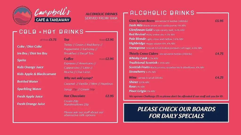 Menu_Campbell's Café & Takeaway_Caol_image_4