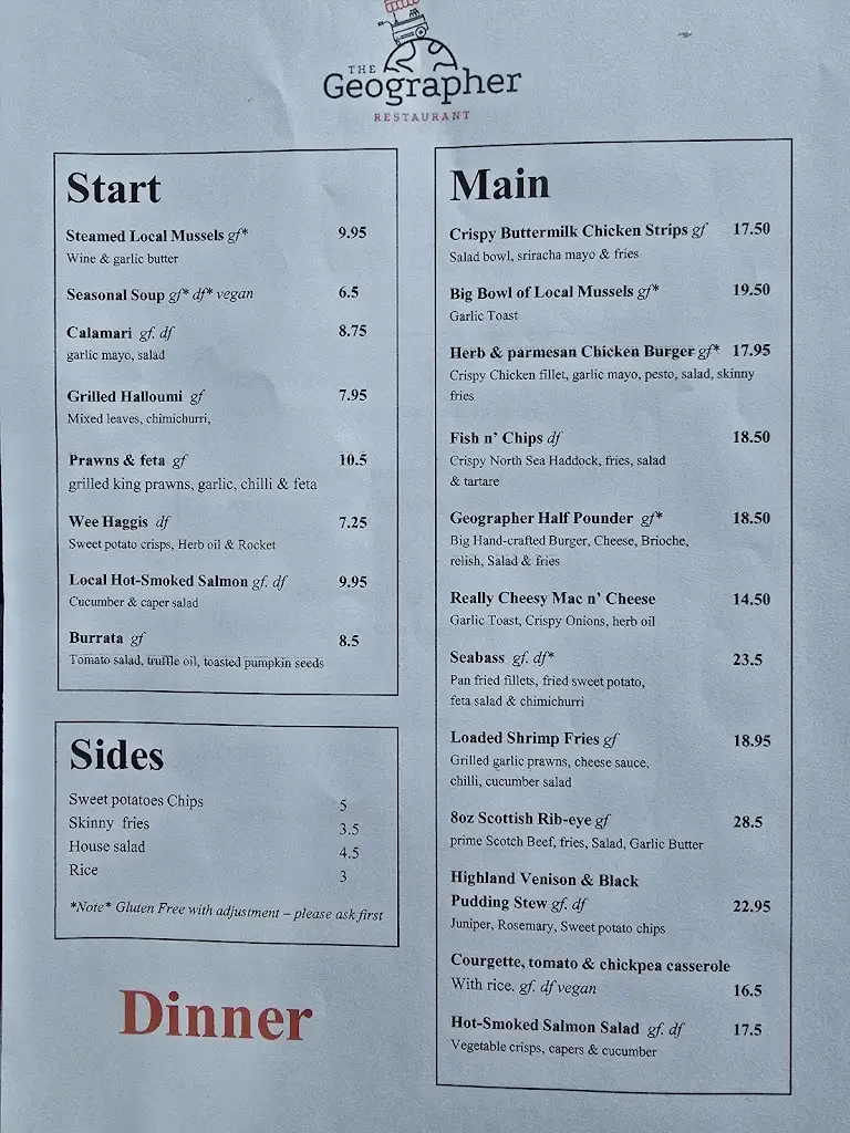 Menu_The Geographer_Caol_immagine_1