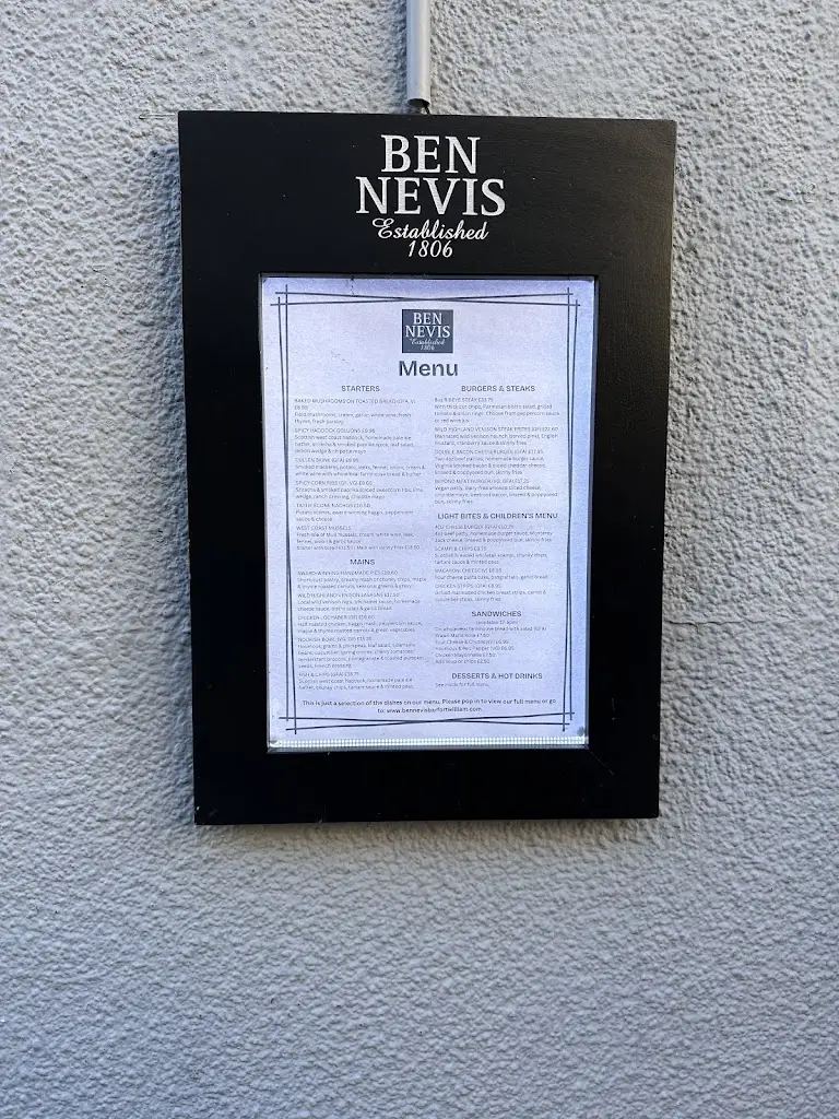 Menu_Ben Nevis Bar_Caol_image_1