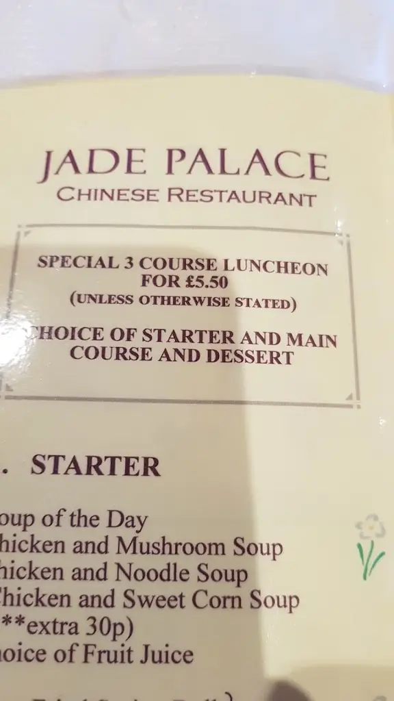 Menu_The Jade Palace_Castle Douglas_immagine_2