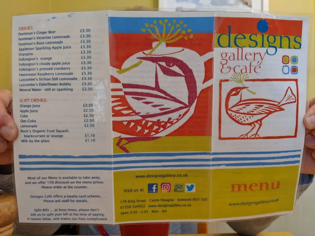 Menu_Designs Gallery & Cafe_Castle Douglas_image_3