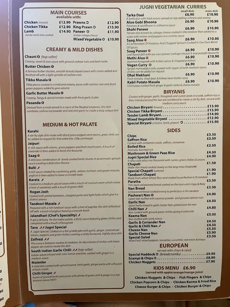 Menu_Jugni Indian Cuisine Restaurant_Carfin_immagine_4