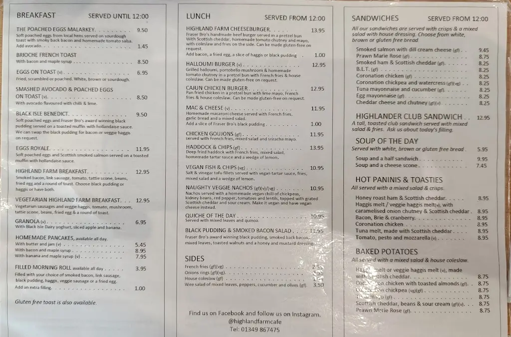 Menu_Highland Farm Cafe_Conon Bridge_image_2