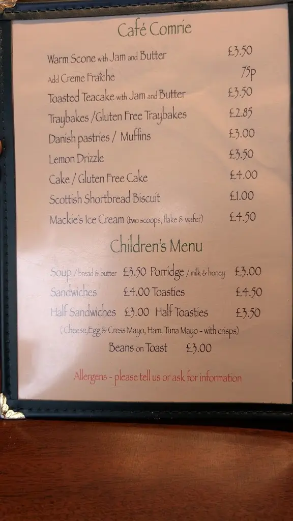 Menu_Cafe Comrie_Comrie_image_4