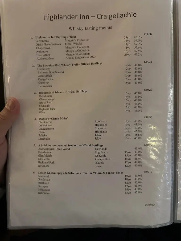 Menu_Highlander Inn_Charlestown of Aberlour_immagine_3