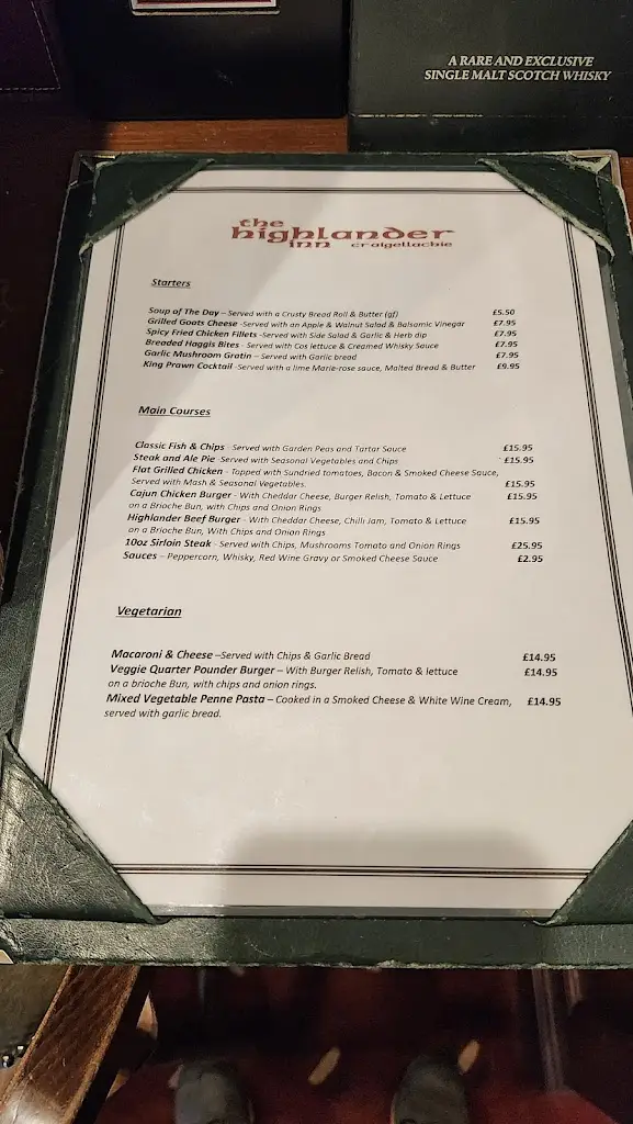 Menu_Highlander Inn_Charlestown of Aberlour_immagine_4