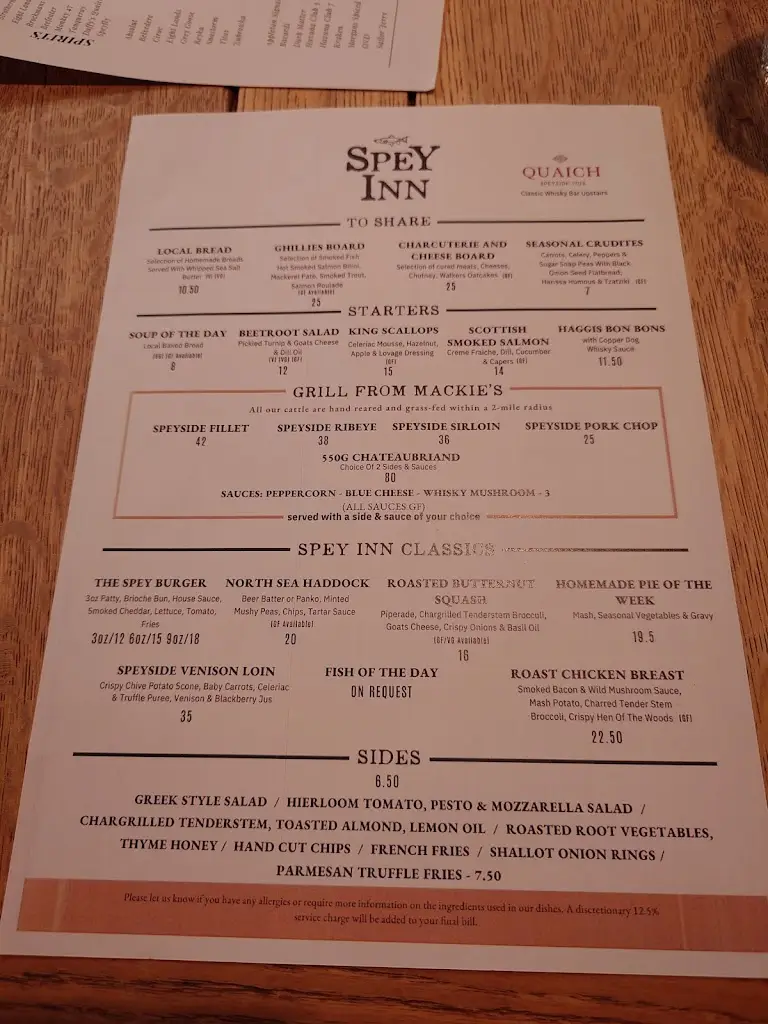 Menu_Spey Inn_Charlestown of Aberlour_image_4