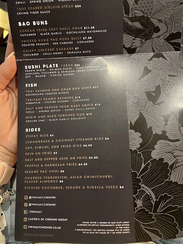 Menu_The Vault_Alsager_image_1