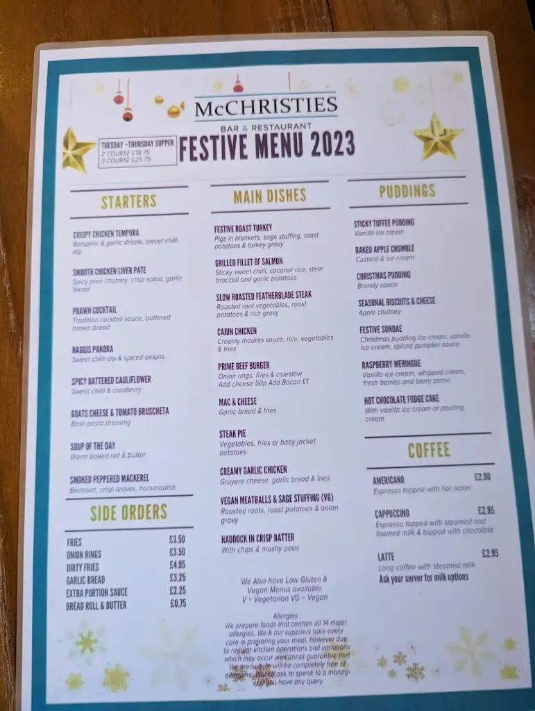 Menu_McChristies & The Portland Arms_Crosshouse_image_1