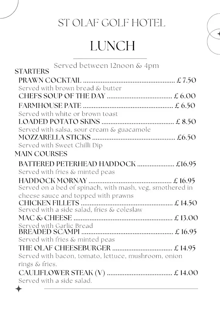 Menu_St. Olaf Golf Hotel_Cruden Bay_image_1