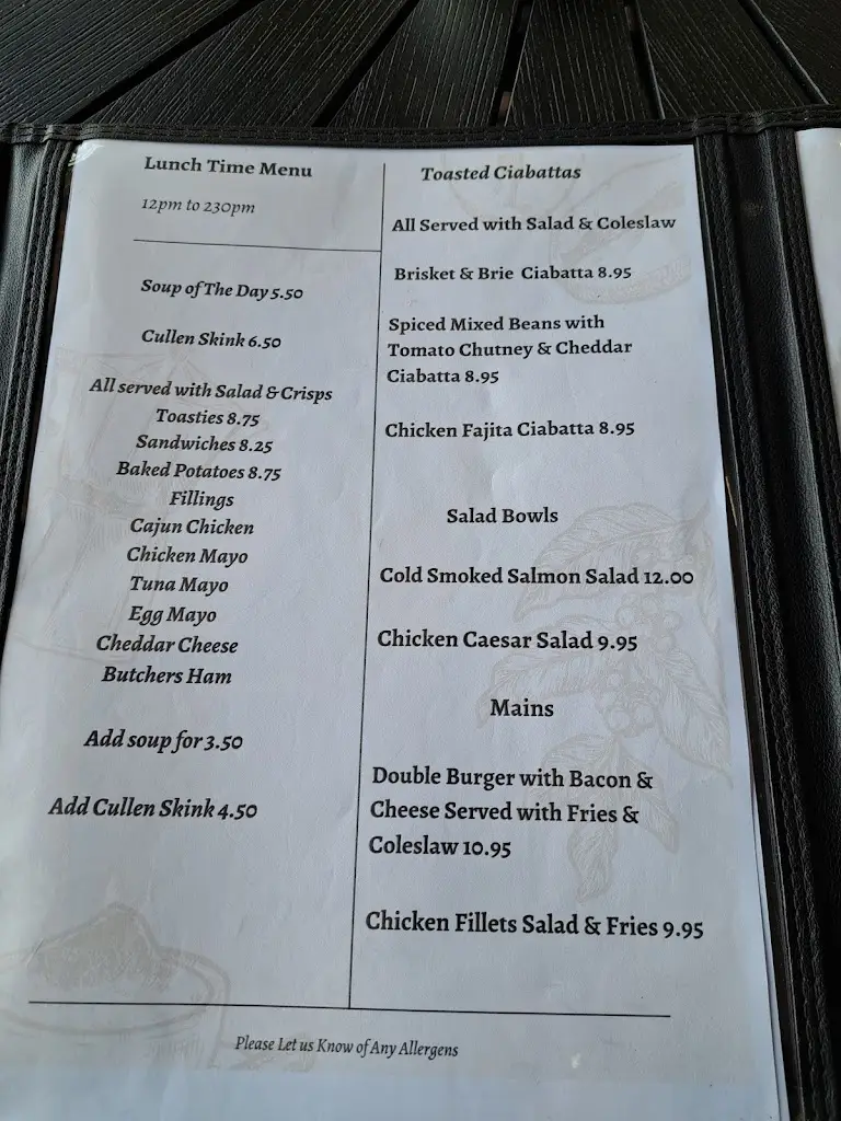 Menu_Harbour Dunes_Cruden Bay_image_1