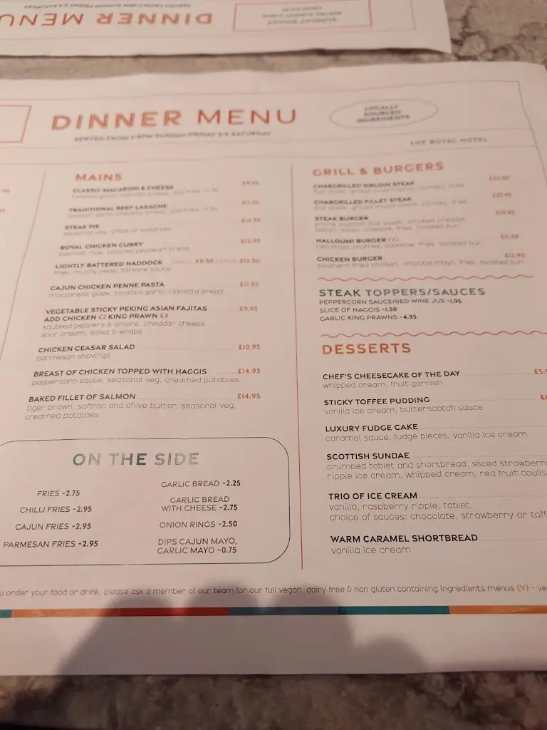 Menu_1906 Restaurant & Bar_Cumnock_image_1