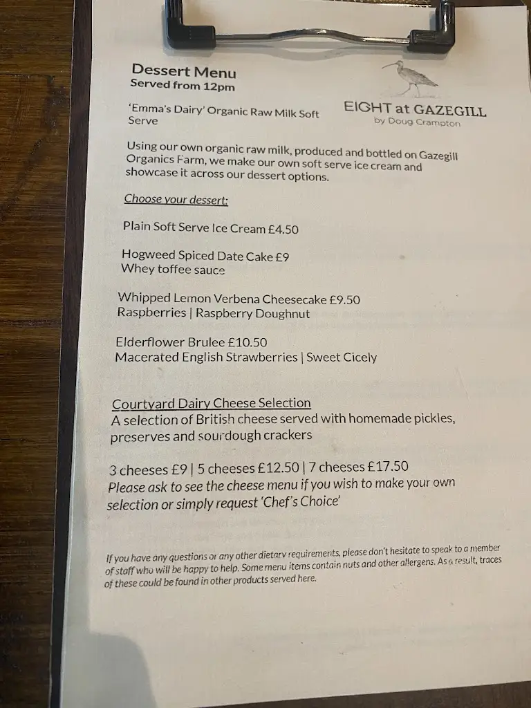 Menu_Eight at Gazegill_Billington_image_2