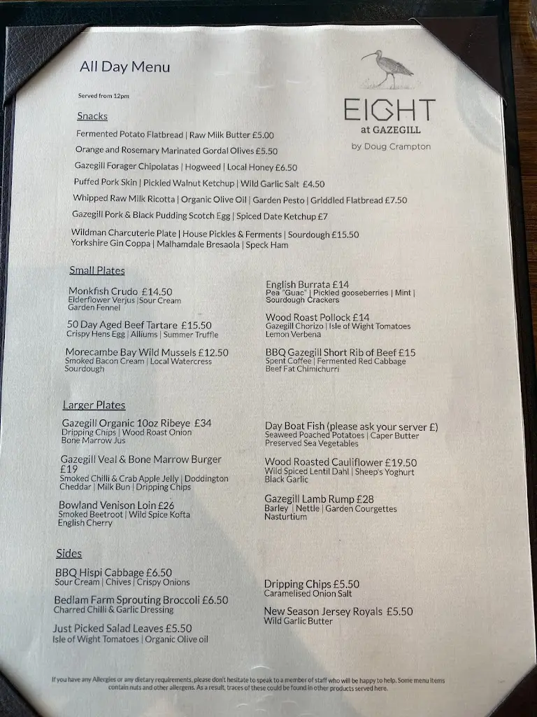 Menu_Eight at Gazegill_Billington_image_4