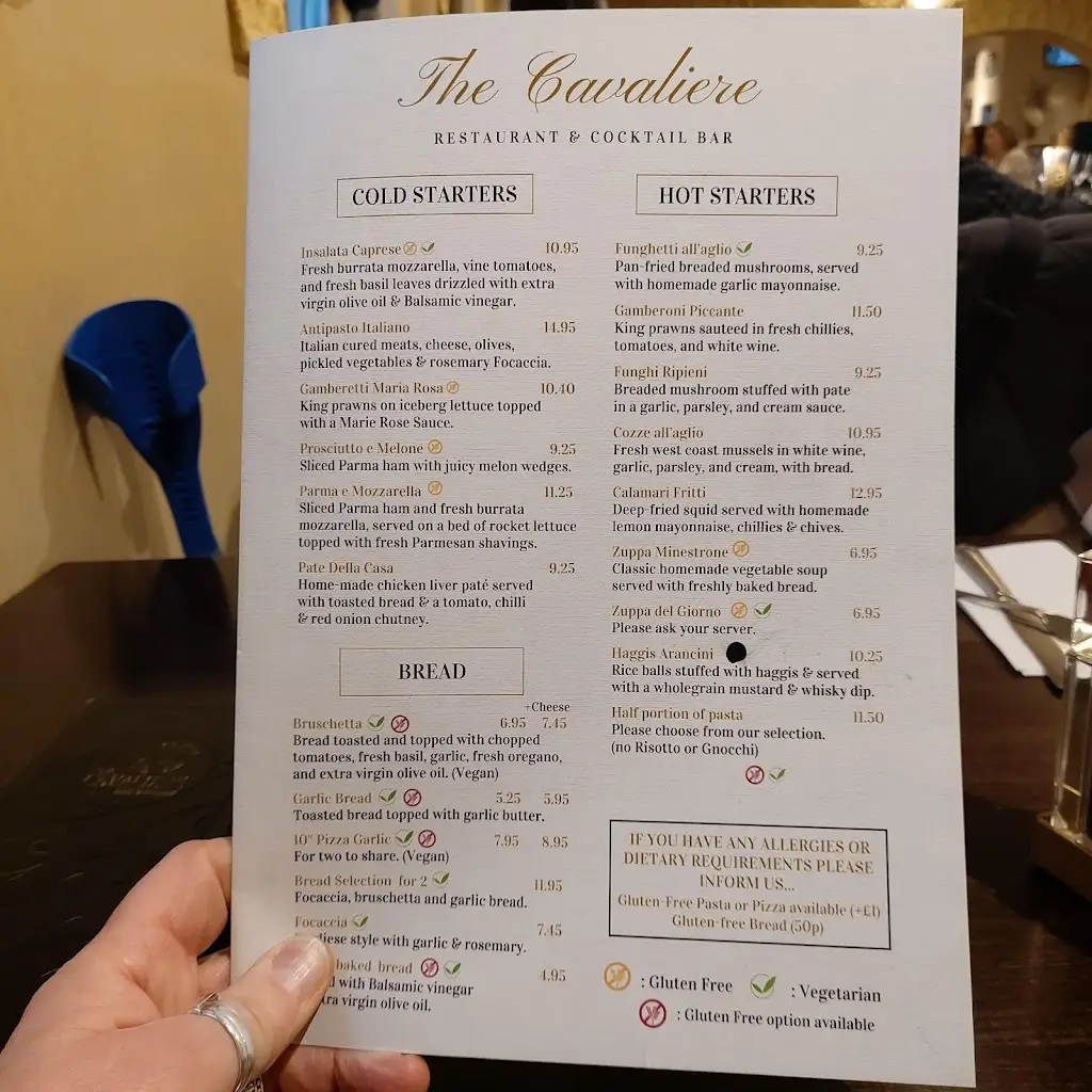 Menu_The Cavaliere Italian Restaurant_Dalkeith_image_3