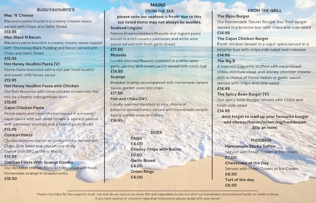 Menu_Bijou by the Sea_Buckie_image_1