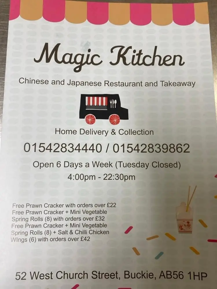 Menu_Magic Kitchen_Buckie_image_1