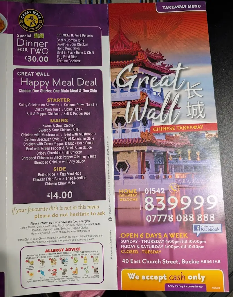 Menu_Buckie Chinese takeaway_Buckie_image_1