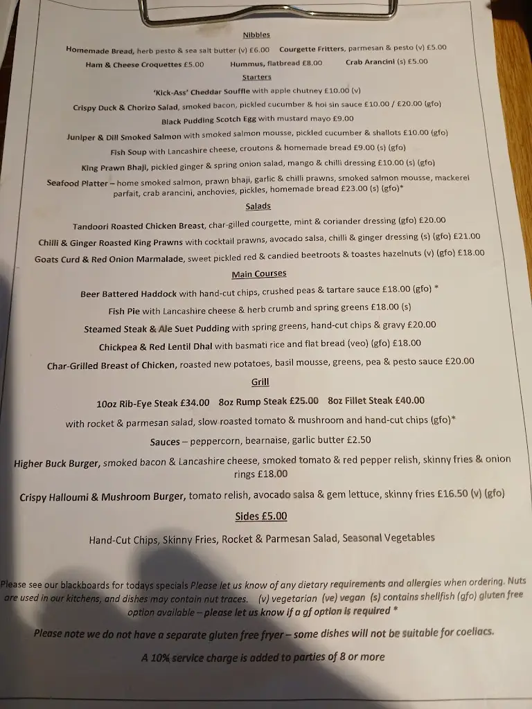 Menu_The Higher Buck_Billington_image_1