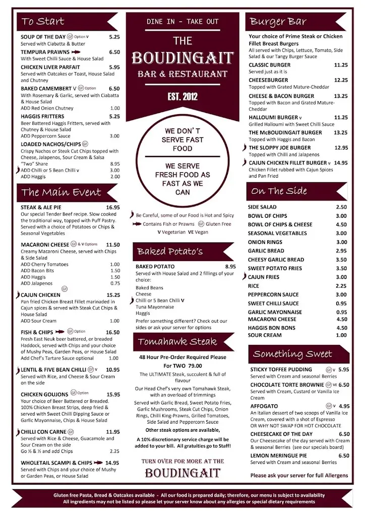 Menu_The Boudingait_Cupar_image_1