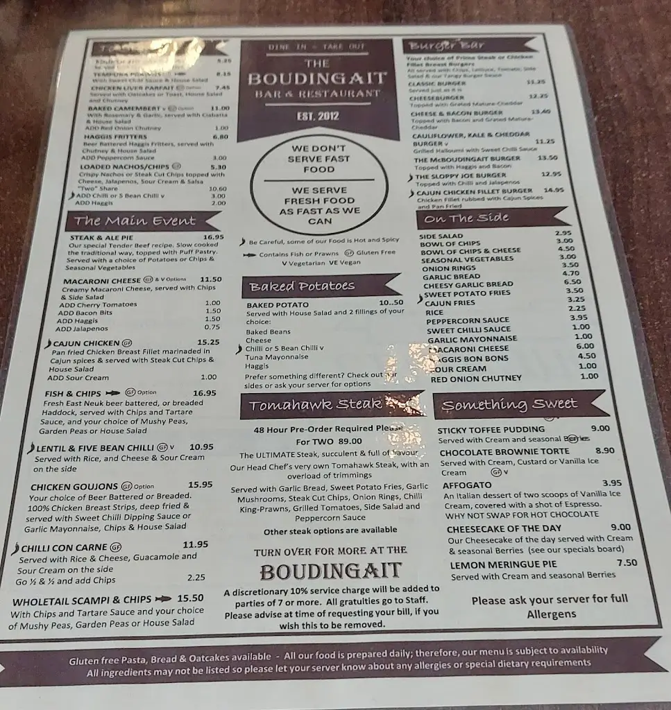 Menu_The Boudingait_Cupar_image_2