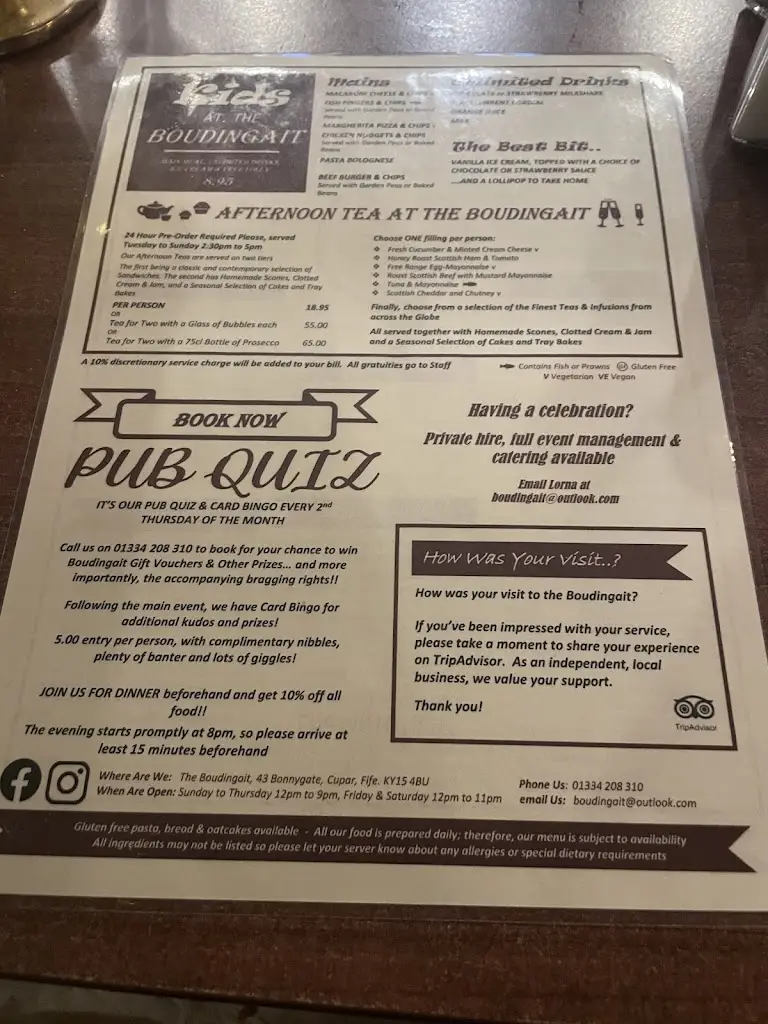 Menu_The Boudingait_Cupar_image_4