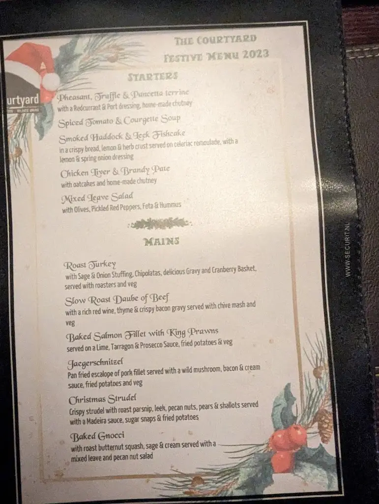 Menu_The Courtyard_Cupar_image_1