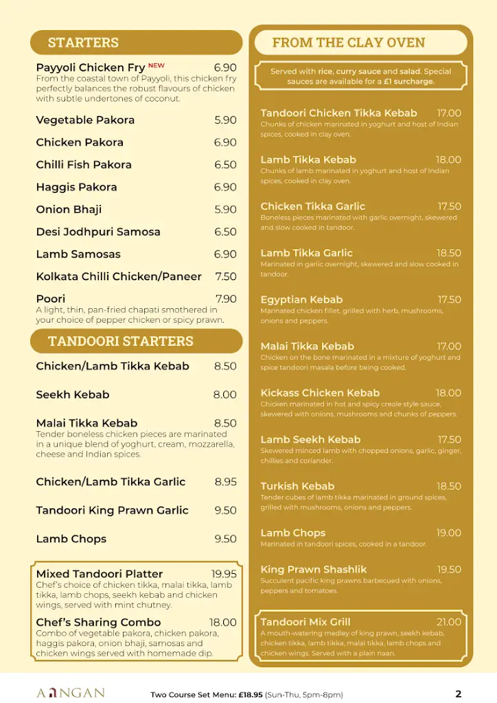 Menu_Aangan Indian Restaurant & Grill_Cupar_image_2