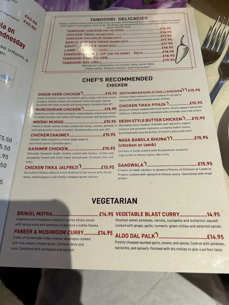 Menu_Saffron Restaurant Cupar_Cupar_image_3