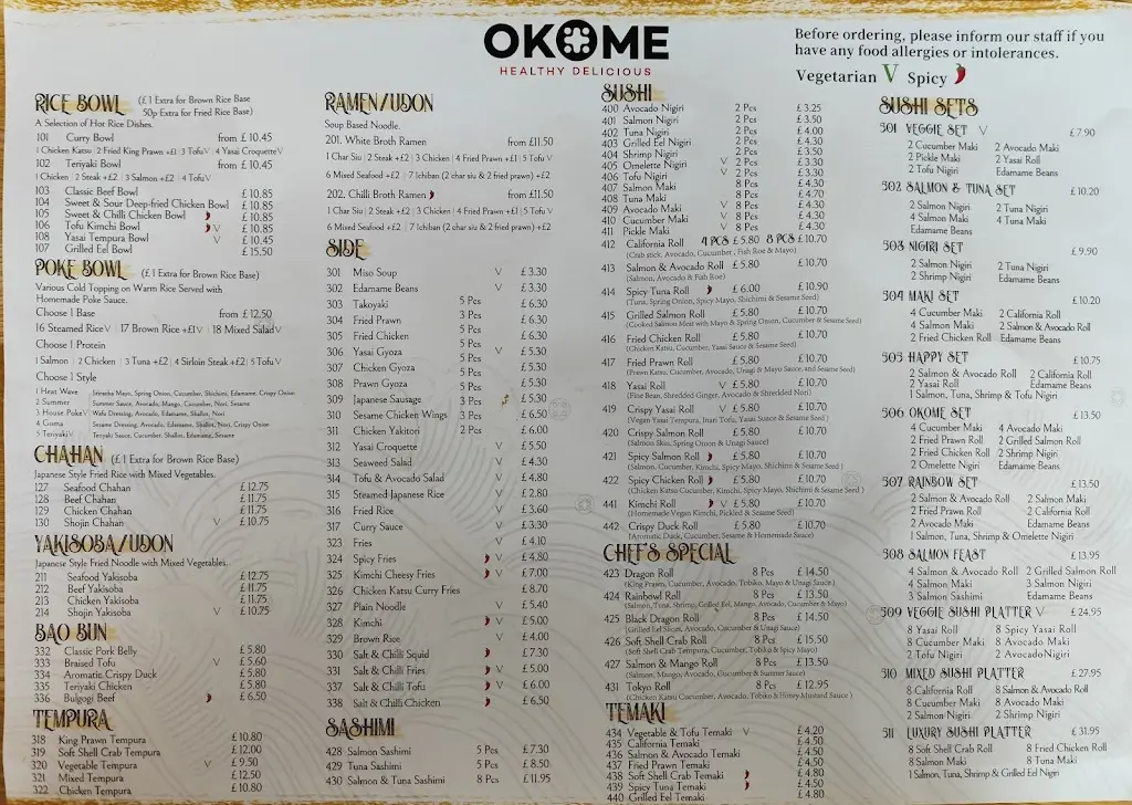 Menu_Okome Clarkston_Clarkston_image_4